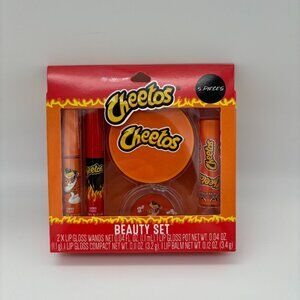 Cheetos 5 Piece Beauty Set, Lip Gloss Balm Lips Makeup Play NEW